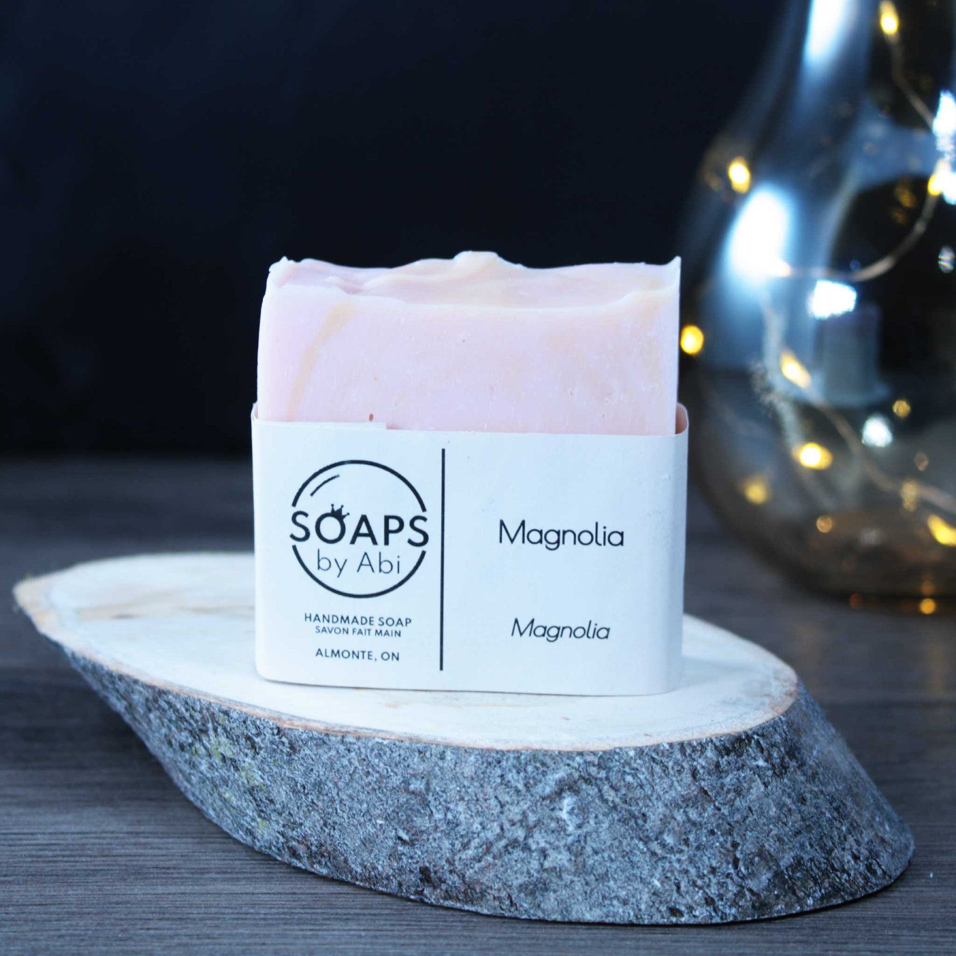Magnolia soap Soaps by Abi homemade in almonte ontario